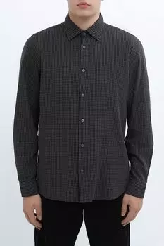 Рубашка хлопковая в мелкую клетку Marc O'Polo