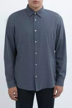 Рубашка хлопковая в мелкую клетку Marc O'Polo