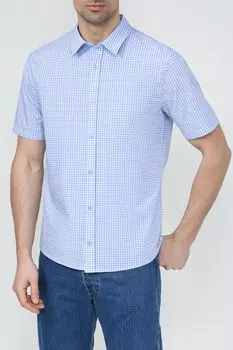 Рубашка хлопковая в мелкую клетку MARCO DI RADI