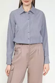 Рубашка хлопковая в мелкую полоску UNQ