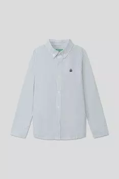 Рубашка хлопковая в полоску Benetton