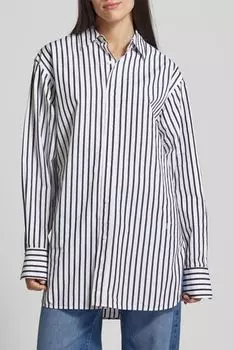 Рубашка хлопковая в полоску BOSS