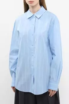 Рубашка хлопковая в полоску Calvin Klein