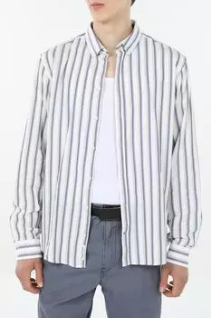 Рубашка хлопковая в полоску Casual Friday