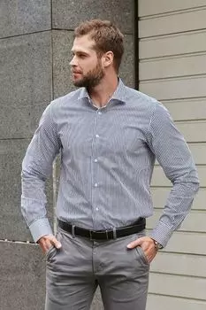 Рубашка хлопковая в полоску Dave Raball