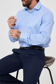 Рубашка хлопковая в полоску Dave Raball