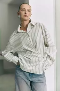 Рубашка хлопковая в полоску DREAMS by Alena Akhmadullina