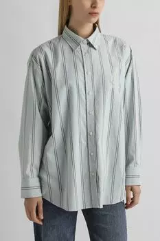 Рубашка хлопковая в полоску Guess Jeans