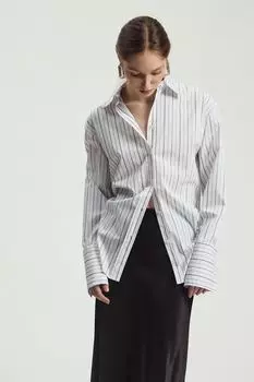 Рубашка хлопковая в полоску Nume