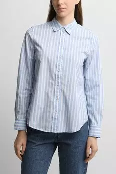 Рубашка хлопковая в полоску Piombo