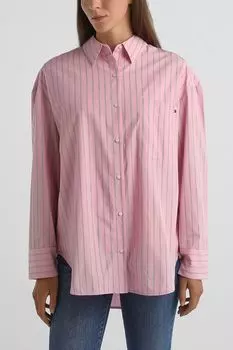 Рубашка хлопковая в полоску Tommy Hilfiger