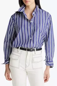 Рубашка хлопковая в полоску Tommy Hilfiger