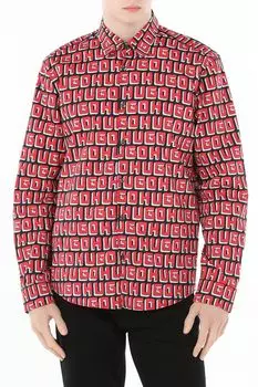 Рубашка из эластичного поплина HUGO