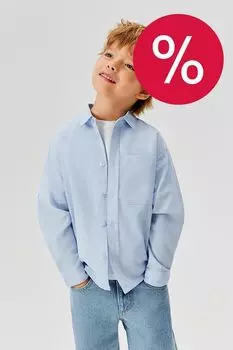 Рубашка из хлопка и льна ACOOLA