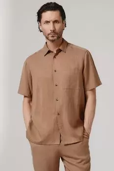 Рубашка из хлопка и льна Oulyss