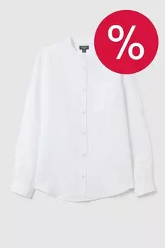 Рубашка из хлопка и льна OVS