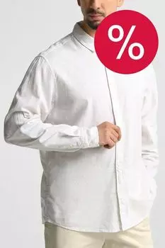 Рубашка из хлопка и льна PEPE JEANS