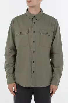 Рубашка из хлопка льна с карманами Piombo