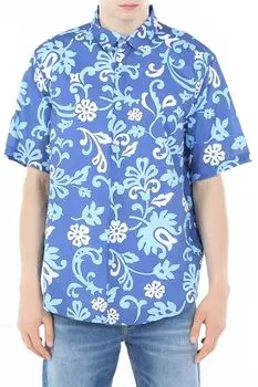 Рубашка из хлопка с коротким рукавом с принтом Piombo