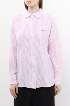 Рубашка из льна и хлопка в полоску PEPE JEANS