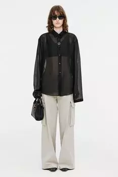 Рубашка из полупрозрачного батиста Fog Novaya