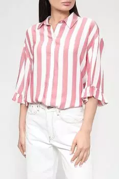 Рубашка из вискозы в полоску Naf Naf