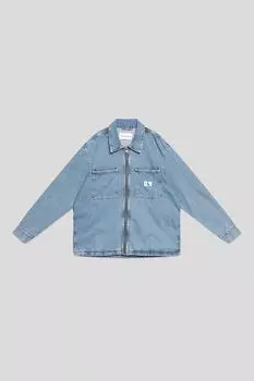 Рубашка-куртка джинсовая на молнии Calvin Klein Jeans