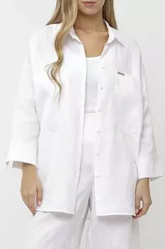 Рубашка льняная с карманами FABRETTI