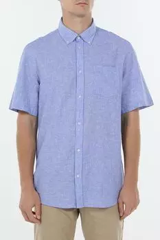 Рубашка льняная с коротким рукавом Piombo