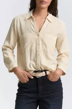 Рубашка льняная с укороченным рукавом TOM TAILOR