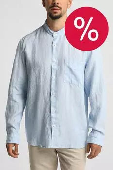 Рубашка льняная с воротником стойкой Marc O'Polo