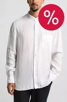 Рубашка льняная с воротником стойкой Marc O'Polo