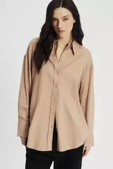 Рубашка льняная с вырезами Nume