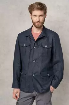 Рубашка льняная свободного кроя DTMD