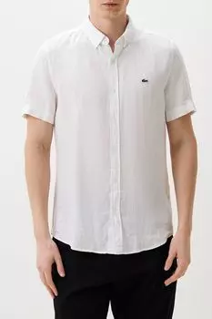 Рубашка льняная с коротким рукавом Lacoste