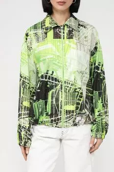 Рубашка на молнии с принтом Twist