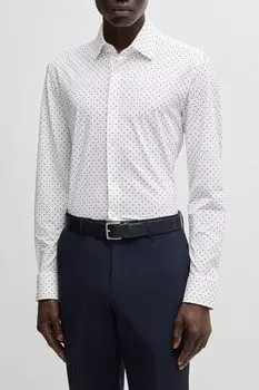 Рубашка облегающего кроя BOSS