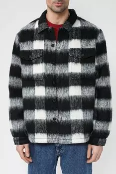 Рубашка оверсайз из ткани с шерстяным эффектом HUGO