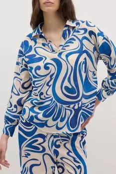 Рубашка пляжная хлопковая с принтом OVS