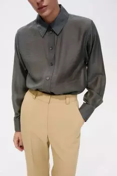 Рубашка прямая с отстрочками DAISYKNIT