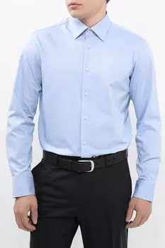 Рубашка прямого кроя из эластичного хлопка BOSS