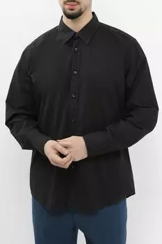 Рубашка прямого кроя из хлопкового поплина BOSS