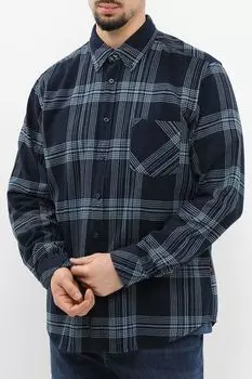 Рубашка прямого кроя из хлопковой фланели BOSS