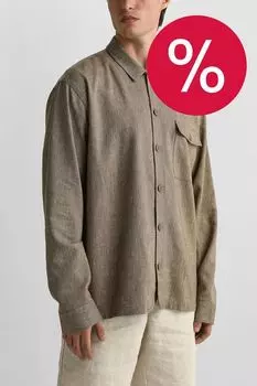 Рубашка прямого кроя с карманом Casual Friday