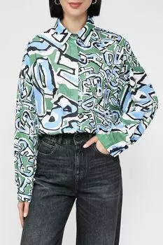 Рубашка прямого кроя с принтом Twist