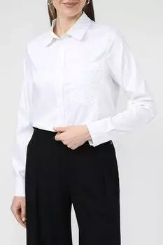 Рубашка с ажурным воротником и карманом Auranna