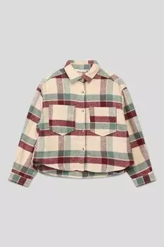 Рубашка с карманами в клетку Mayoral
