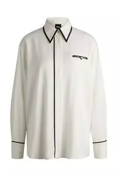 Рубашка с контрастными деталями BOSS