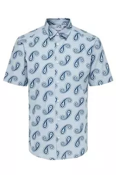 Рубашка с коротким рукавом из хлопка Only & Sons