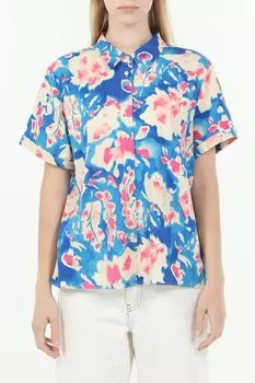 Рубашка с коротким рукавом из смесового льна Comma